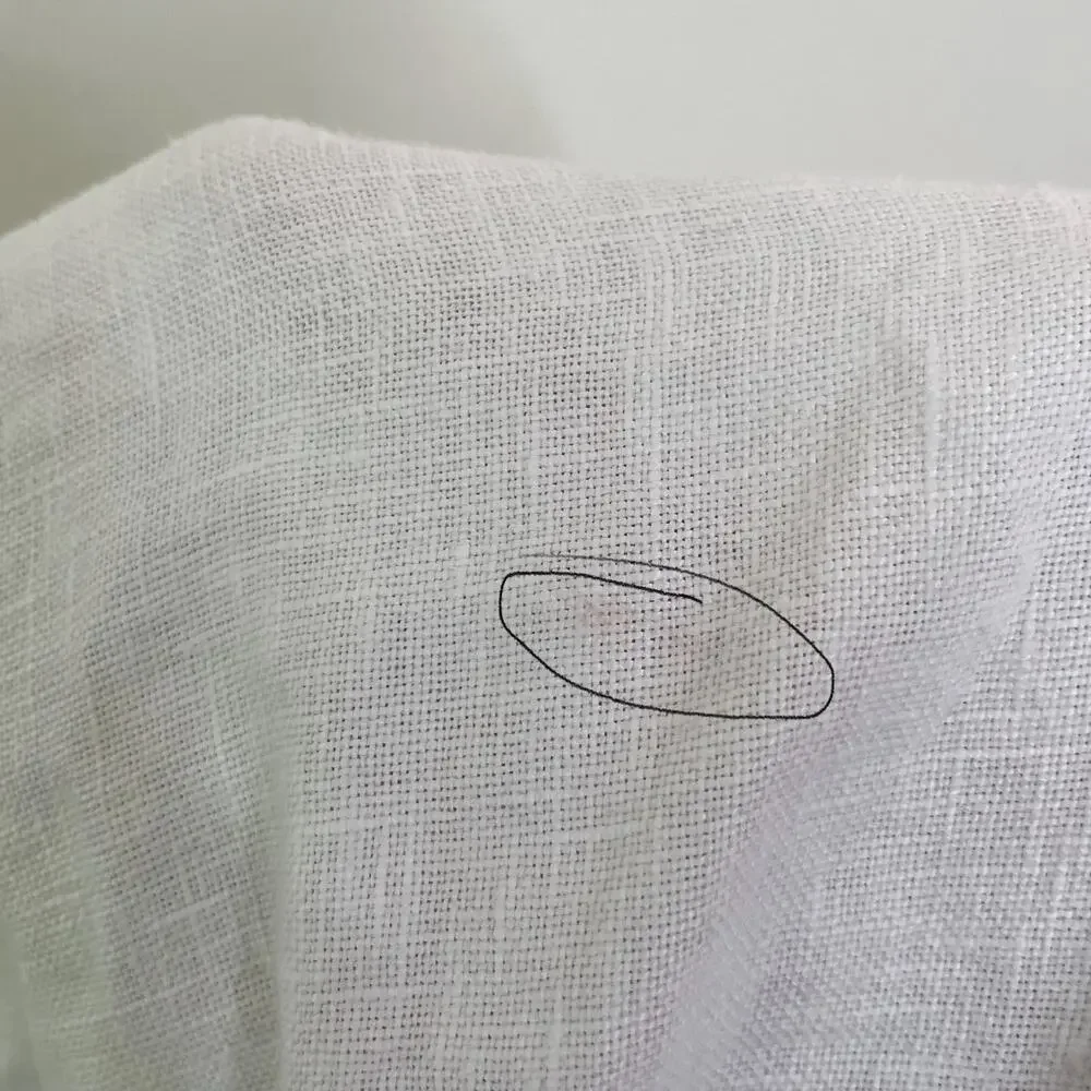 NWT Madewell Square-Neck Mini Dress in‎ 100% Linen Size 6 White Sundress NP764 - Picture 9 of 9